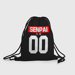 Рюкзак-мешок Senpai 00: Black Style, цвет: 3D-принт