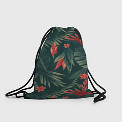 Рюкзак-мешок Зеленые тропики, цвет: 3D-принт