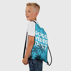 Рюкзак-мешок Good vibes only, цвет: 3D-принт — фото 2