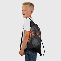 Рюкзак-мешок PUBG: Flame Soldier, цвет: 3D-принт — фото 2