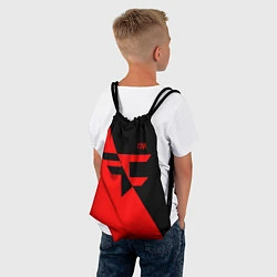 Рюкзак-мешок FaZe Clan: Red & Black, цвет: 3D-принт — фото 2