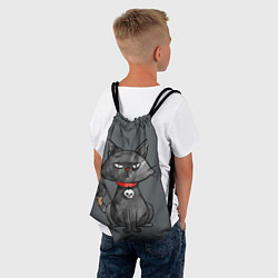 Рюкзак-мешок Кот бедолага, цвет: 3D-принт — фото 2