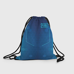 Рюкзак-мешок PUBG: Blue Hexagons, цвет: 3D-принт