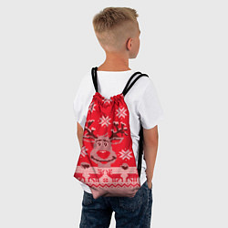 Рюкзак-мешок Узор оленя, цвет: 3D-принт — фото 2