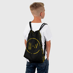 Рюкзак-мешок 21 Pilots: Yellow & Black, цвет: 3D-принт — фото 2