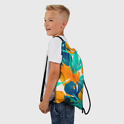 Рюкзак-мешок Лазурные тропики, цвет: 3D-принт — фото 2