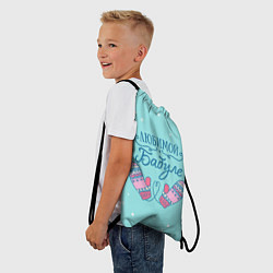 Рюкзак-мешок Любимой бабуле, цвет: 3D-принт — фото 2