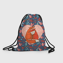 Рюкзак-мешок Влюбленные лисички, цвет: 3D-принт