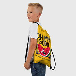 Рюкзак-мешок Oh my God!, цвет: 3D-принт — фото 2