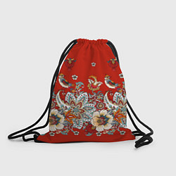 Рюкзак-мешок Орнамент с птицами, цвет: 3D-принт