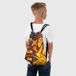 Рюкзак-мешок Orange Graffiti, цвет: 3D-принт — фото 2