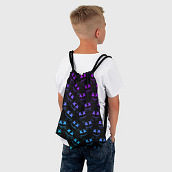 Рюкзак-мешок Marshmello: Dark Neon, цвет: 3D-принт — фото 2
