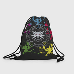 Рюкзак-мешок Ведьмак: Сила стихий, цвет: 3D-принт