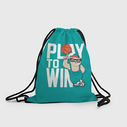 Рюкзак-мешок Play to win, цвет: 3D-принт