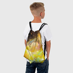 Рюкзак-мешок Желтая краска, цвет: 3D-принт — фото 2