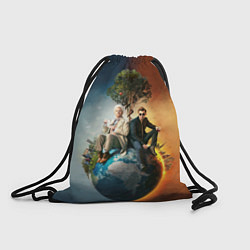 Рюкзак-мешок Good Omens, цвет: 3D-принт