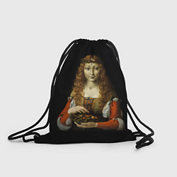 Рюкзак-мешок Девушка с вишнями, цвет: 3D-принт