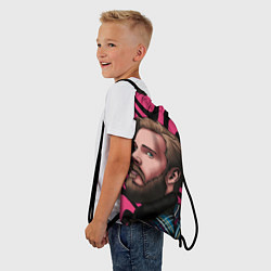 Рюкзак-мешок Pink PewDiePie, цвет: 3D-принт — фото 2