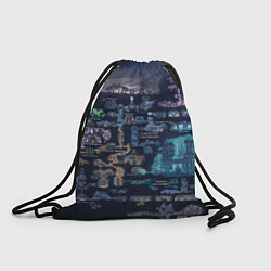 Рюкзак-мешок HOLLOW KNIGHT WORLD, цвет: 3D-принт