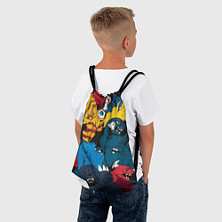 Рюкзак-мешок Годзилла, цвет: 3D-принт — фото 2