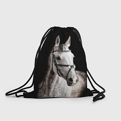 Рюкзак-мешок Серный в яблоках конь, цвет: 3D-принт
