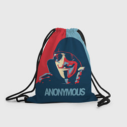 Рюкзак-мешок Anonymous поп арт мем, цвет: 3D-принт