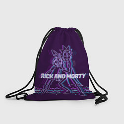Рюкзак-мешок Glitch Rick and Morty, цвет: 3D-принт