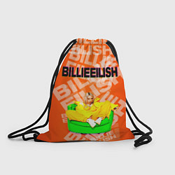 Рюкзак-мешок Billie Eilish: Orange Mood, цвет: 3D-принт