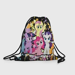Рюкзак-мешок My little pony band, цвет: 3D-принт