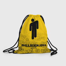 Рюкзак-мешок Billie Eilish: Yellow Manikin, цвет: 3D-принт