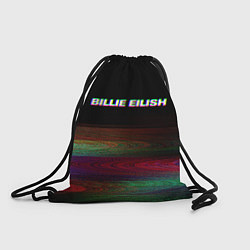 Рюкзак-мешок BILLIE EILISH: Black Glitch, цвет: 3D-принт