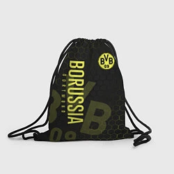 Рюкзак-мешок Боруссия Дортмунд honeycomb, цвет: 3D-принт