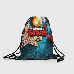 Рюкзак-мешок Brawl Stars новогодний, цвет: 3D-принт
