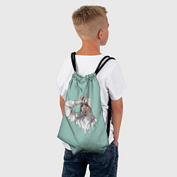Рюкзак-мешок Billie Eilish Mint Art, цвет: 3D-принт — фото 2