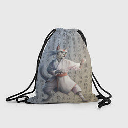 Рюкзак-мешок Karate cat, цвет: 3D-принт