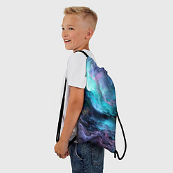 Рюкзак-мешок Космос фрактал, цвет: 3D-принт — фото 2