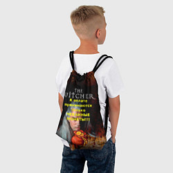 Рюкзак-мешок Ведьмаку заплатите, цвет: 3D-принт — фото 2