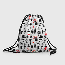 Рюкзак-мешок Banksy, цвет: 3D-принт