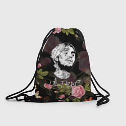 Рюкзак-мешок LIL PEEP ROSES, цвет: 3D-принт