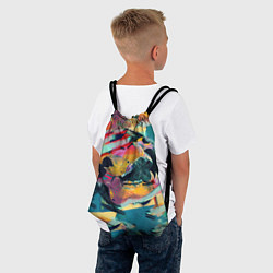 Рюкзак-мешок Абстрактный рисунок, цвет: 3D-принт — фото 2