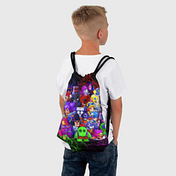 Рюкзак-мешок BRAWL STARS ALL BRAWLERS, цвет: 3D-принт — фото 2