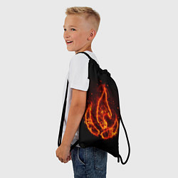 Рюкзак-мешок Fire, цвет: 3D-принт — фото 2