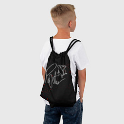 Рюкзак-мешок Payton Moormeier: Black Style, цвет: 3D-принт — фото 2