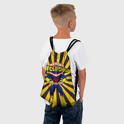 Рюкзак-мешок MY HERO ACADEMIA желтые полосы, цвет: 3D-принт — фото 2