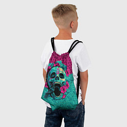 Рюкзак-мешок Неоновый череп, цвет: 3D-принт — фото 2