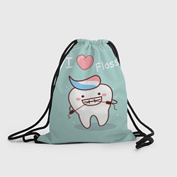 Рюкзак-мешок Tooth, цвет: 3D-принт