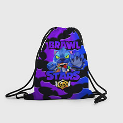Рюкзак-мешок BRAWL STARS LEON WOLF BAT, цвет: 3D-принт