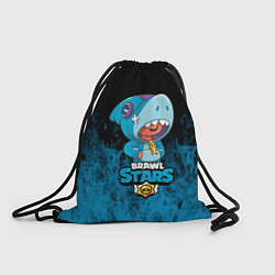 Рюкзак-мешок Brawl stars leon shark, цвет: 3D-принт