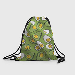 Рюкзак-мешок АВАКАДО паттерн, цвет: 3D-принт