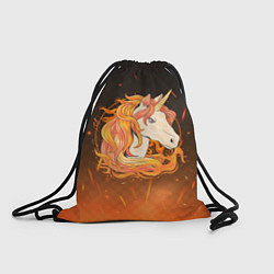 Рюкзак-мешок Огненный единорог, цвет: 3D-принт